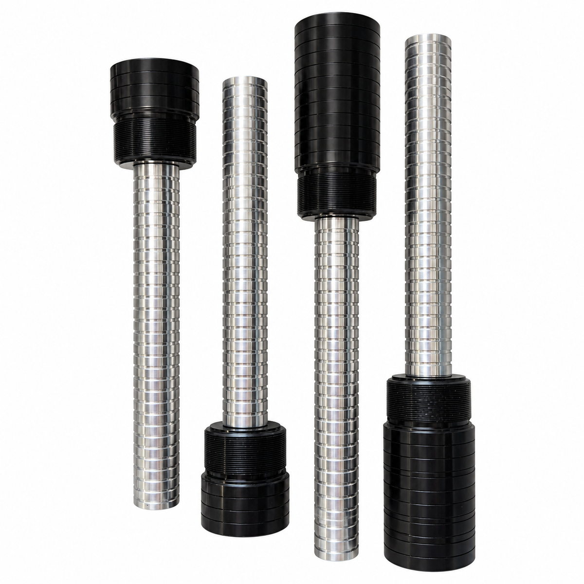 Black adjusters / Multiple lengths shown for comparison.