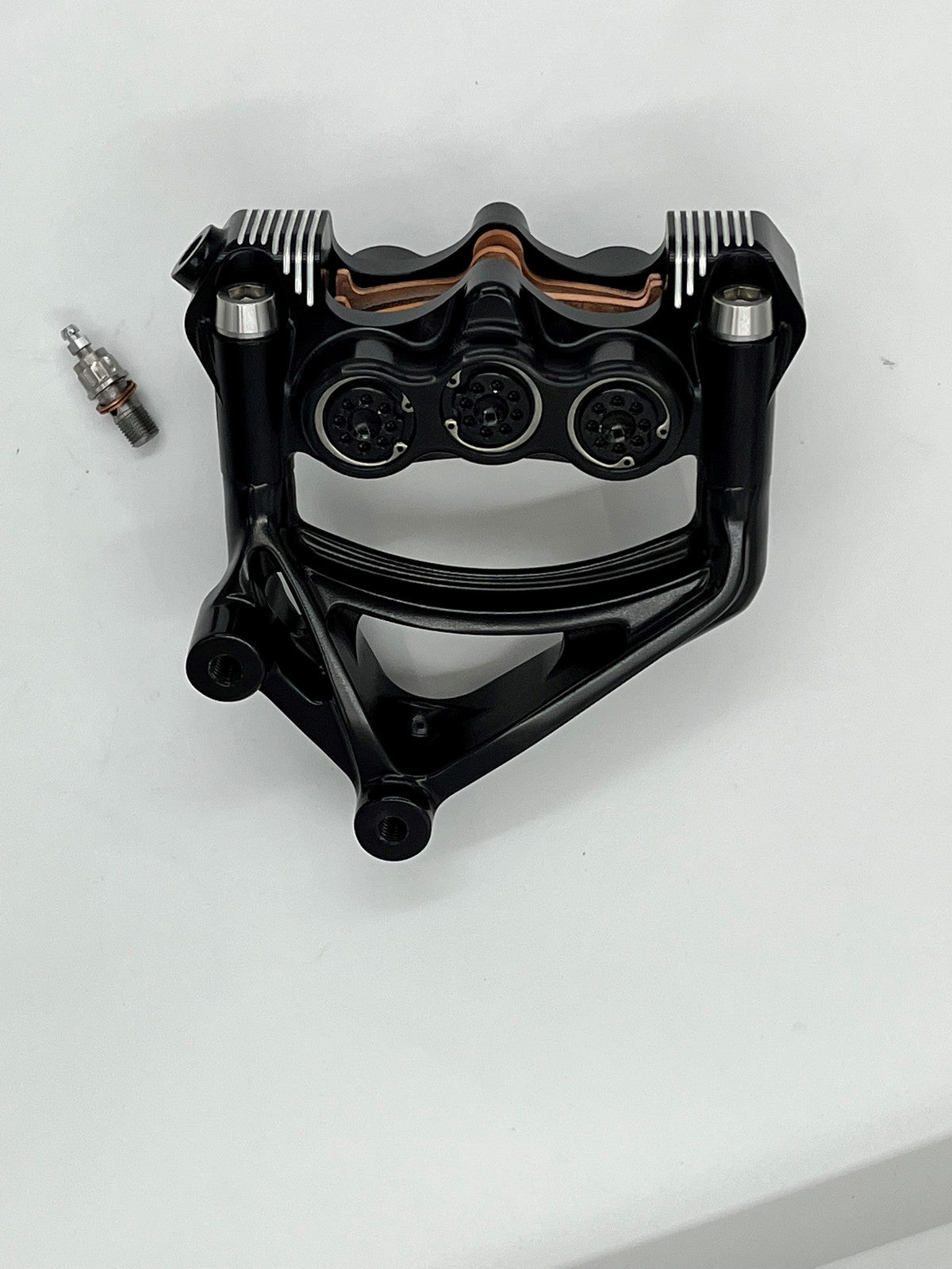 Stoppie King 18 Inch Left Caliper — Black — manufacturer product photo
