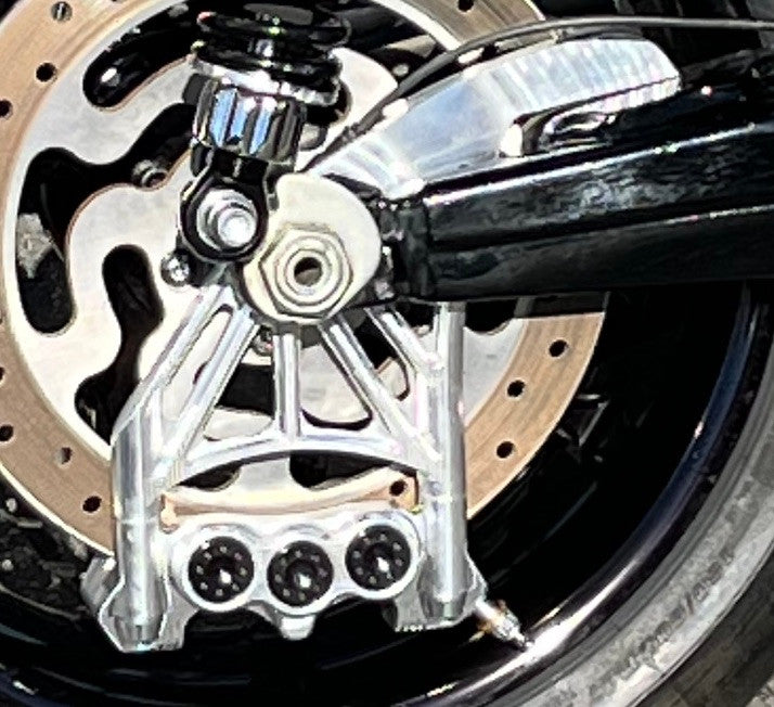 Stoppie King Touring Rear Caliper and Mount — manufacturer product photo