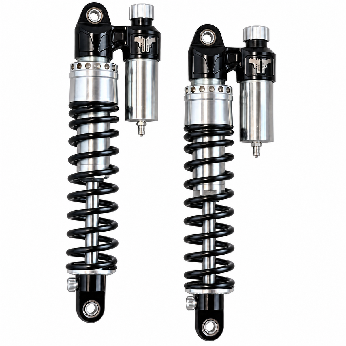 KS-JP / Two piggyback shocks on a white background.