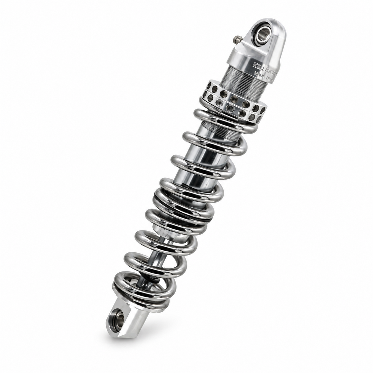 Rear monoshock / Chrome-spring configuration.
